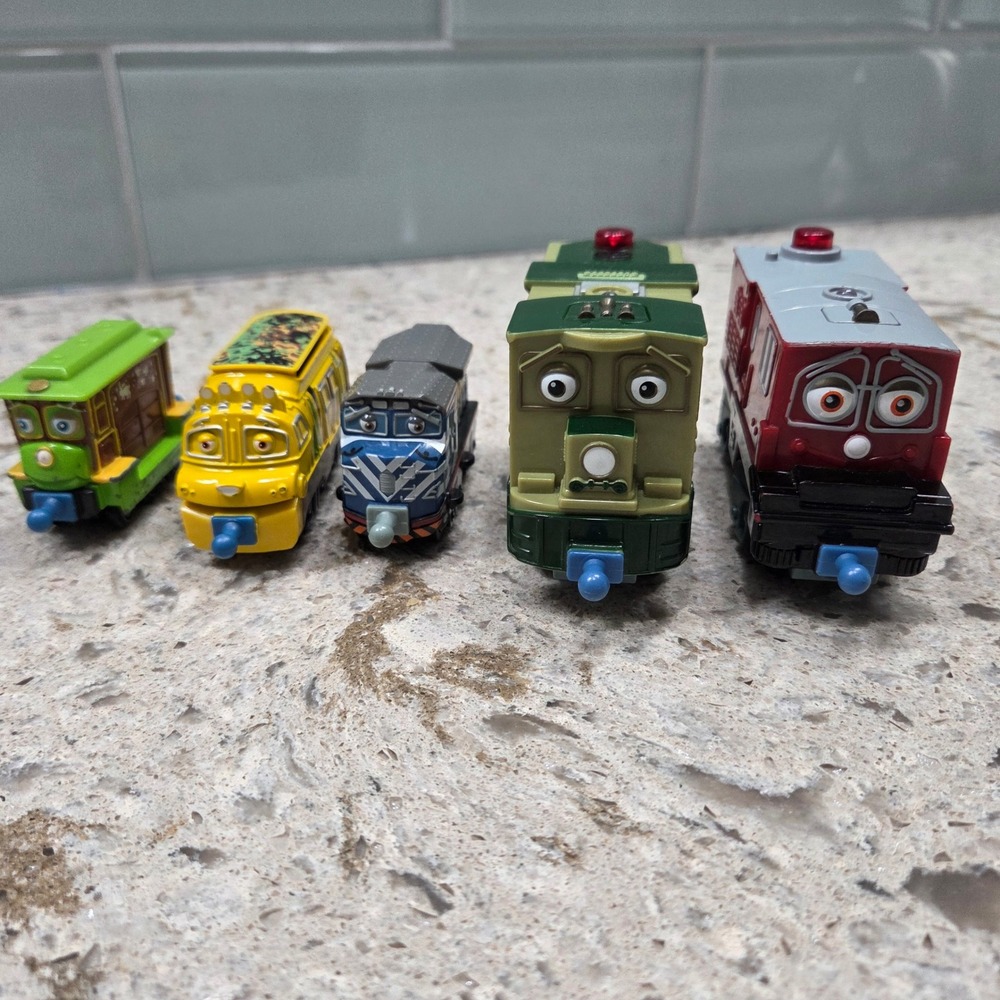Chuggington Diecast Train Lot of 5 Trains Learning‎ Curve 2010